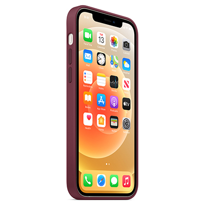 Чехол iPhone 12/12 Pro Silicone Magsafe Plum