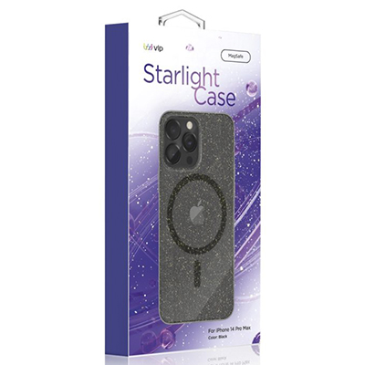 Чехол iPhone 14 Pro Max "vlp" Starlight Case MagSafe, черный