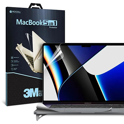 Защитная пленка MacBook Pro 16 MOCOLL (5 in 1), серая
