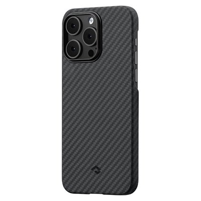Чехол iPhone 14 Pro Max Pitaka MagEZ Case 3, черно-серый кевлар (арамид)