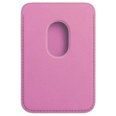 Кожаный кошелек для iPhone Leather Wallet Magsafe Pink
