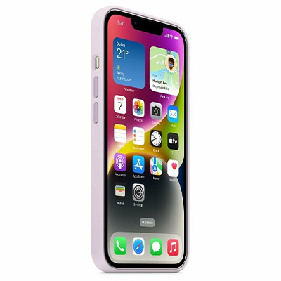 Чехол iPhone 14 Silicone Magsafe Lilac