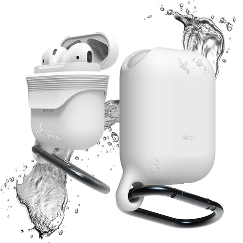 Чехол для AirPods водонепроницаемый из силикона с карабином Elago