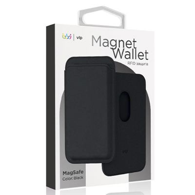 Картхолдер "vlp" из экокожи с MagSafe, черный