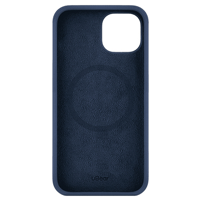 Чехол iPhone 14 uBear Touch Mag Case Soft-touch, темно-синий
