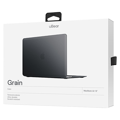 Чехол MacBook Pro 13 (2019, 2020) uBear Grain Case, чёрный