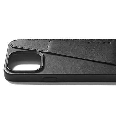 Чехол iPhone 15 Pro Max Mujjo Full Leather Wallet Case MagSafe, черный