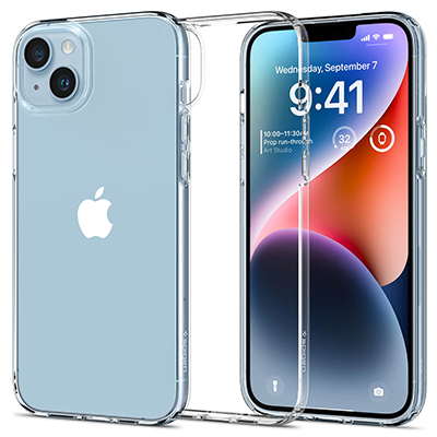 Чехол iPhone 14 Spigen Case Liquid Crystal, прозрачный