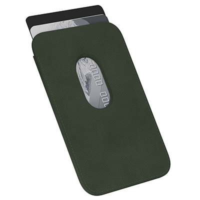 Картхолдер "vlp" из экокожи с MagSafe, темно-зеленый