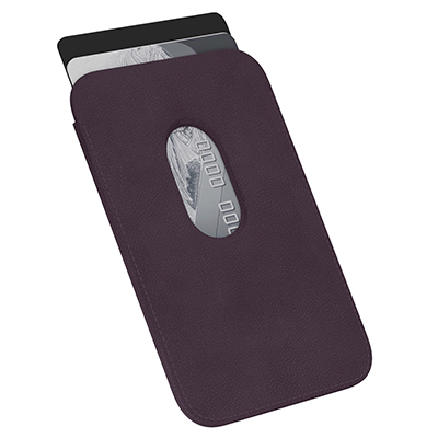 Картхолдер "vlp" из экокожи с MagSafe, марсала