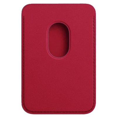 Кожаный кошелек для iPhone Leather Wallet Magsafe Red