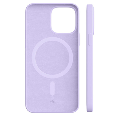 Чехол iPhone 14 Pro Max "vlp" Liquid Silicone Case MagSafe, сиреневый