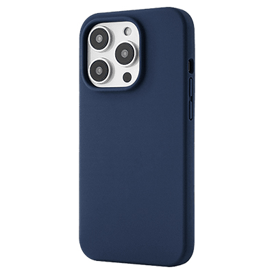Чехол iPhone 14 Pro uBear Touch Mag Case Soft-touch, темно-синий
