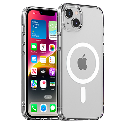 Чехол iPhone 14 Plus Gurdini Alba Clear Series Magsafe, прозрачный