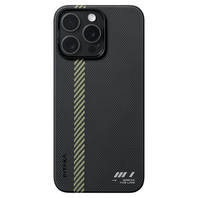 Чехол iPhone 15 Pro Max Pitaka Fusion Weaving MagEZ 5 Break the Line