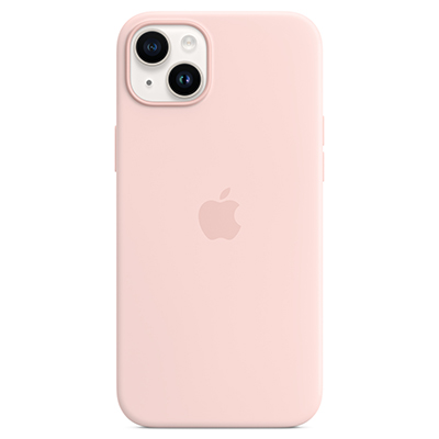 Чехол iPhone 14 Plus Silicone Magsafe Chalk Pink