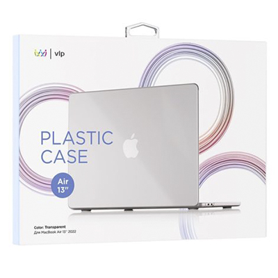 Чехол MacBook Air 13 (2022) «vlp» Plastic Case, прозрачный