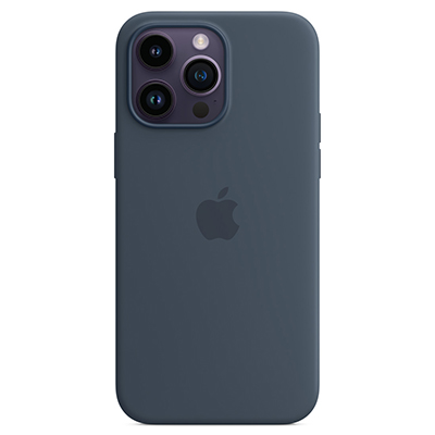 Чехол iPhone 14 Pro Max Silicone Magsafe Storm Blue