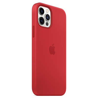Чехол iPhone 12/12 Pro Silicone Magsafe Red