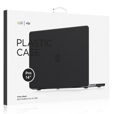 Чехол MacBook Pro 14'' (2021) «vlp» Plastic Case, черный