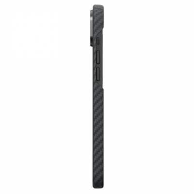 Чехол iPhone 14 Pitaka MagEZ Case 3 кевлар, черно-серый