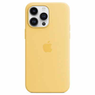 Чехол iPhone 14 Pro Max Silicone Magsafe Sunglow
