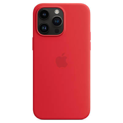 Чехол iPhone 14 Pro Max Silicone Magsafe Red
