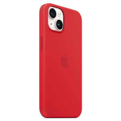 Чехол iPhone 14 Silicone Magsafe Red