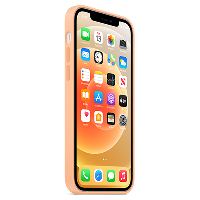 Чехол iPhone 12/12 Pro Silicone Magsafe Cantaloupe