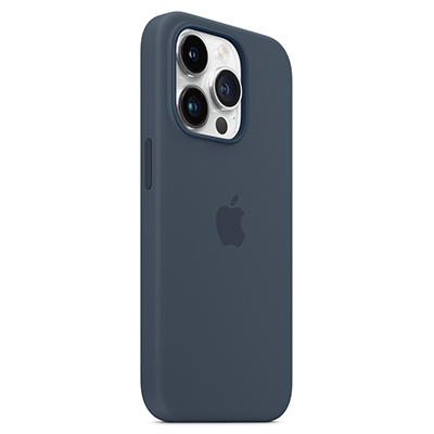 Чехол iPhone 14 Pro Silicone Magsafe Storm Blue