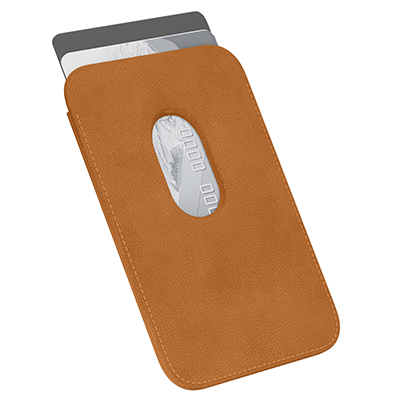 Картхолдер "vlp" из экокожи с MagSafe, коричневый