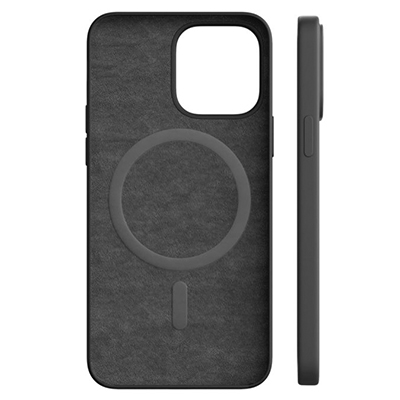 Чехол iPhone 14 Pro Max "vlp" Liquid Silicone Case MagSafe, черный