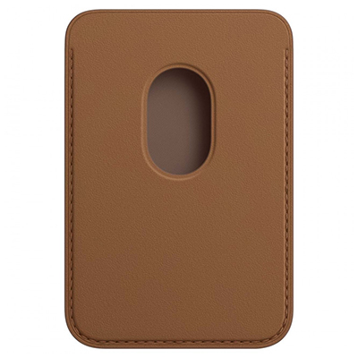 Кожаный кошелек для iPhone Leather Wallet Magsafe Saddle Brown
