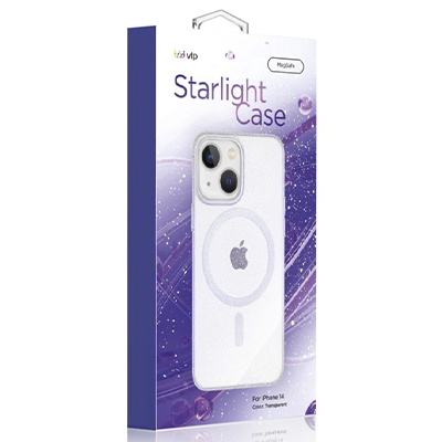 Чехол iPhone 14 "vlp" Starlight Case MagSafe, прозрачный
