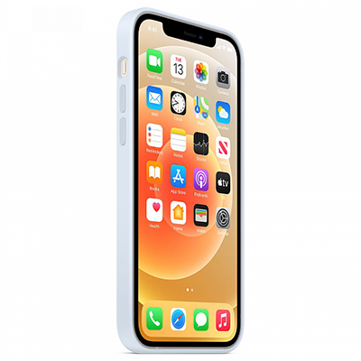 Чехол iPhone 12/12 Pro Silicone Magsafe Cloud Blue