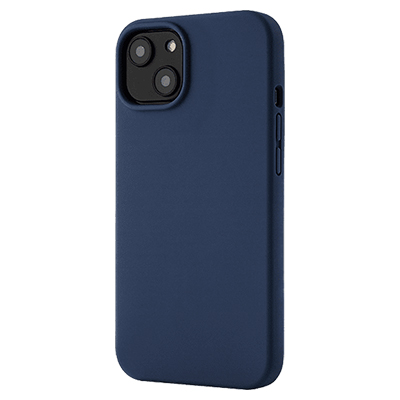 Чехол iPhone 14 uBear Touch Mag Case Soft-touch, темно-синий