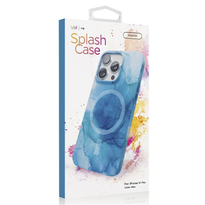 Чехол iPhone 14 Pro "vlp" Splash Case MagSafe, синий