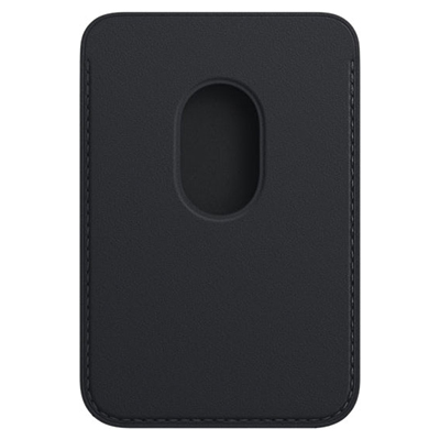 Кожаный кошелек для iPhone Leather Wallet Magsafe Black