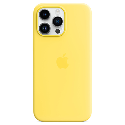 Чехол iPhone 14 Pro Max Silicone Magsafe Canary Yellow