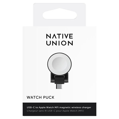 Беспроводное зарядное устройство для Apple Watch Native Union, 5Вт, черный
