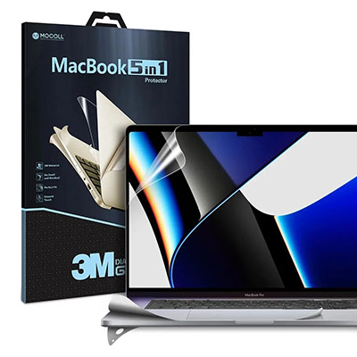 Защитная пленка MacBook Pro 14 MOCOLL (5 in 1), серебристая