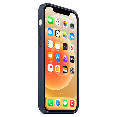 Чехол iPhone 12/12 Pro Silicone MagSafe Deep Navy