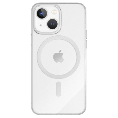 Чехол iPhone 14 "vlp" Crystal Case MagSafe, прозрачный