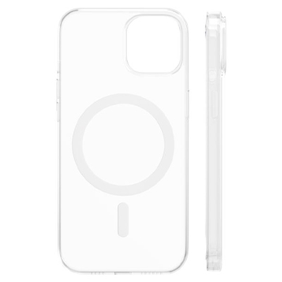 Чехол iPhone 14 Plus "vlp" Crystal Case MagSafe, прозрачный