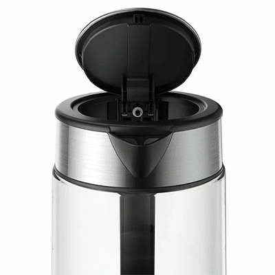 Чайник Xiaomi Electric Glass Kettle, прозрачный, серебристый