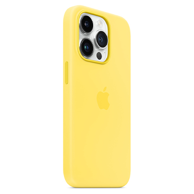 Чехол iPhone 14 Pro Silicone Magsafe Canary Yellow