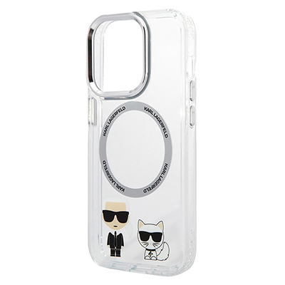 Чехол iPhone 14 Pro Karl Lagerfeld MagSafe, прозрачный