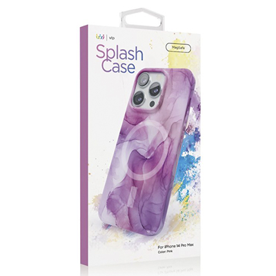 Чехол iPhone 14 Pro Max "vlp" Splash Case MagSafe, розовый
