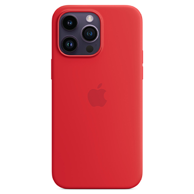 Чехол iPhone 14 Pro Max Silicone Magsafe Red