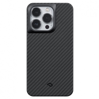 Чехол iPhone 14 Pro Pitaka MagEZ Pro 3 кевлар, черно-серый